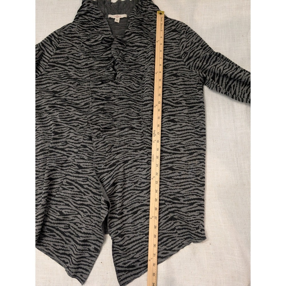 Fever London Zebra Animal Print Open Cardigan Ruffles 2XL - Picture 8 of 9